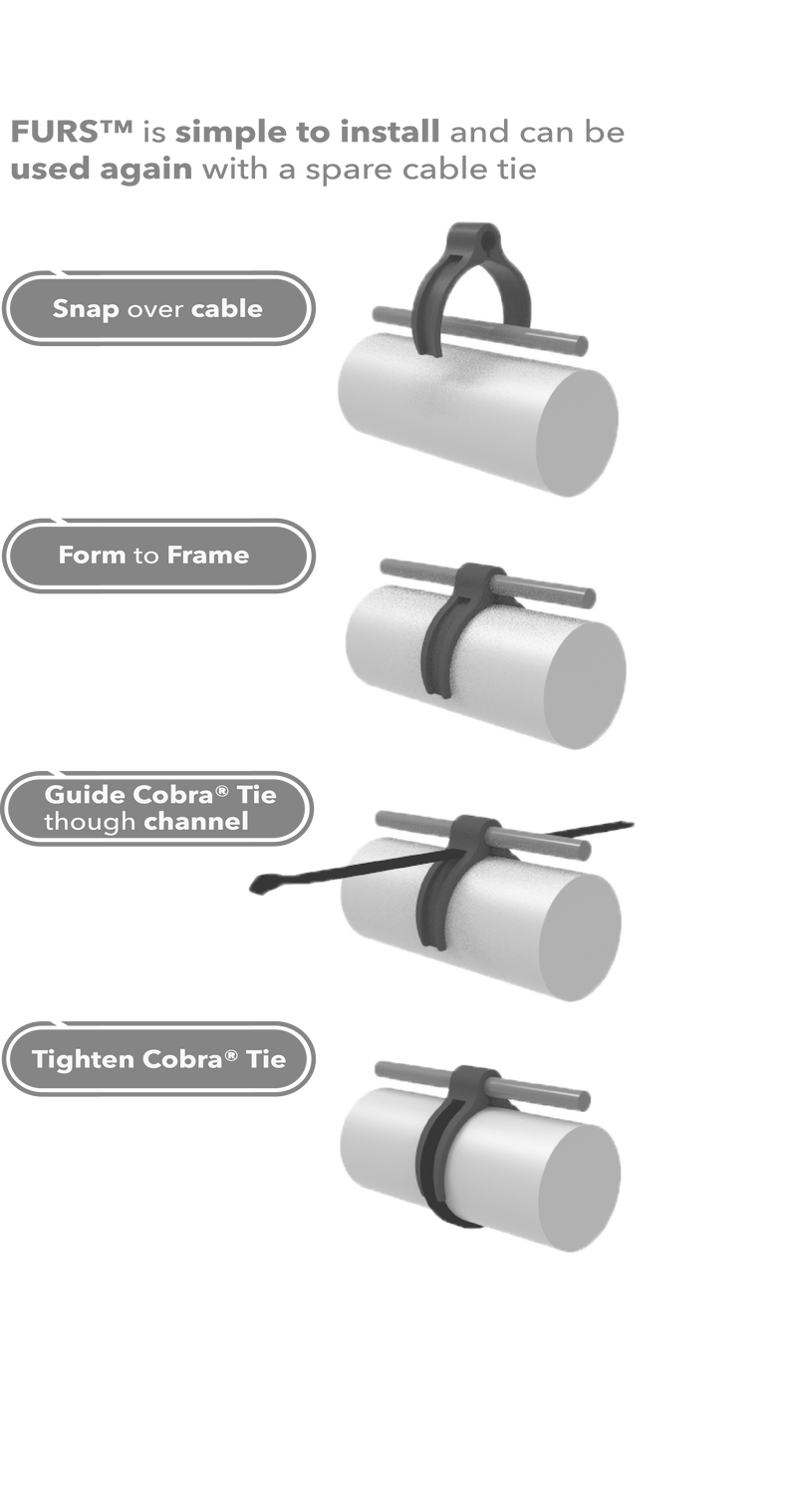 Flexroute cable routing system instructions