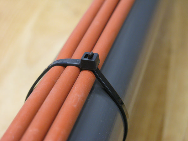 Close up of Cobra traditional cable ties are durable